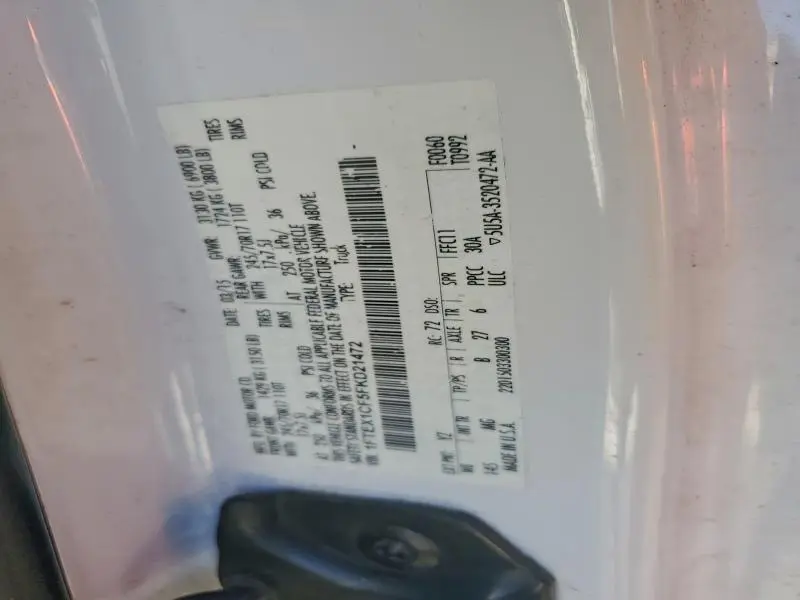 2015 FORD F150 SUPER CAB  