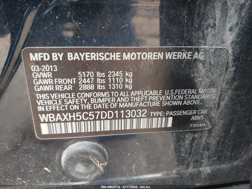 2013 BMW 528I XDRIVE