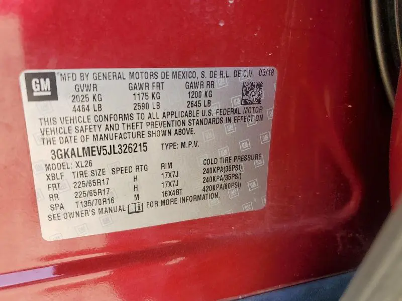 2018 GMC TERRAIN SLE  