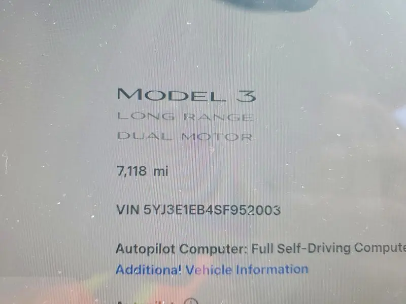 2025 TESLA MODEL 3   