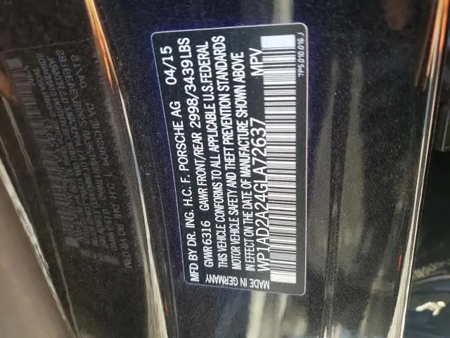 2016 PORSCHE CAYENNE GTS  