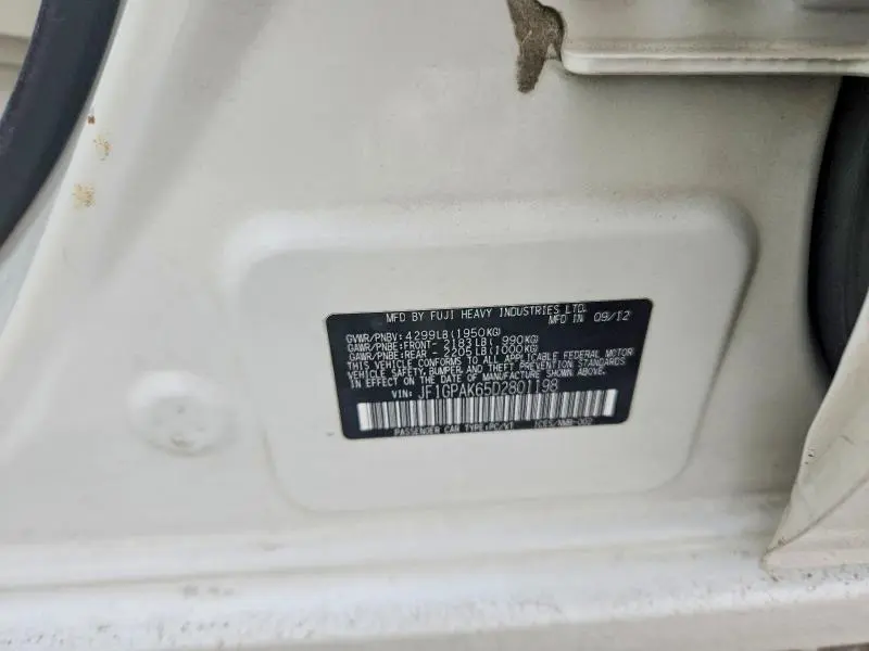 2013 SUBARU IMPREZA LIMITED  