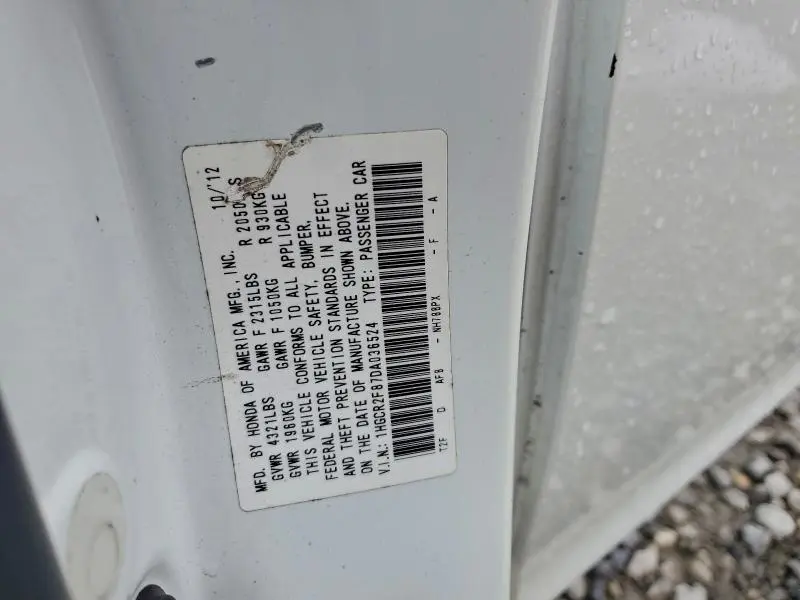 2013 HONDA ACCORD EXL  