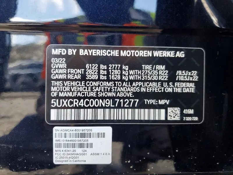 2022 BMW X5 SDRIVE 40I  
