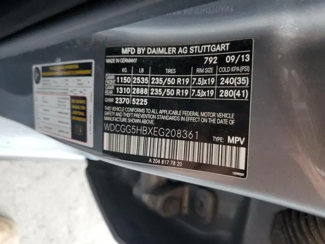 2014 MERCEDES-BENZ GLK 350  