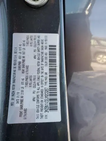 2018 MAZDA 3 TOURING