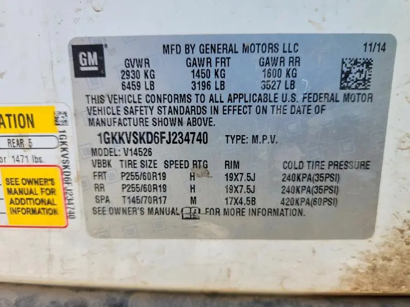 2015 GMC ACADIA SLT-2  