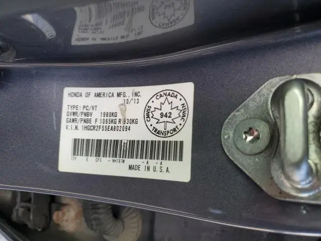 2014 HONDA ACCORD SPORT  