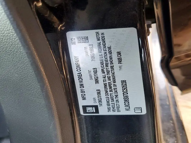 2013 CHEVROLET SPARK 1LT  