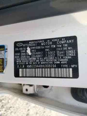 2017 HYUNDAI TUCSON SE  