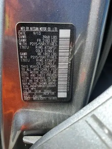 2013 NISSAN JUKE S  