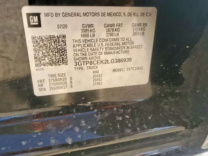 2020 GMC SIERRA C1500 ELEVATION  