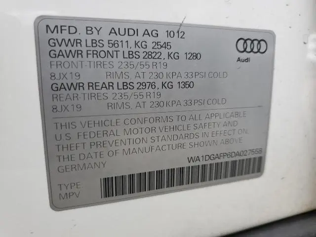 2013 AUDI Q5 PREMIUM PLUS  