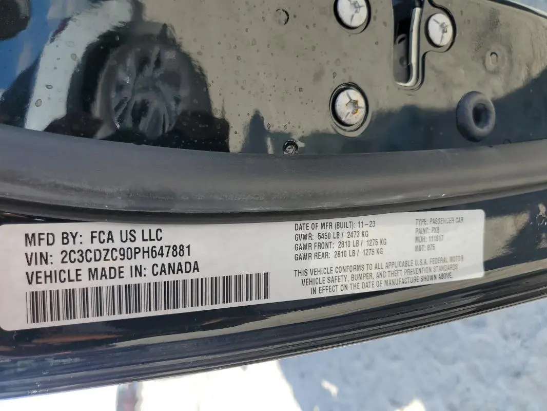 2023 DODGE CHALLENGER SRT HELLCAT  