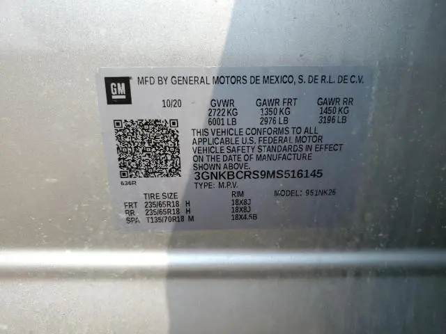 2021 CHEVROLET BLAZER 2LT  