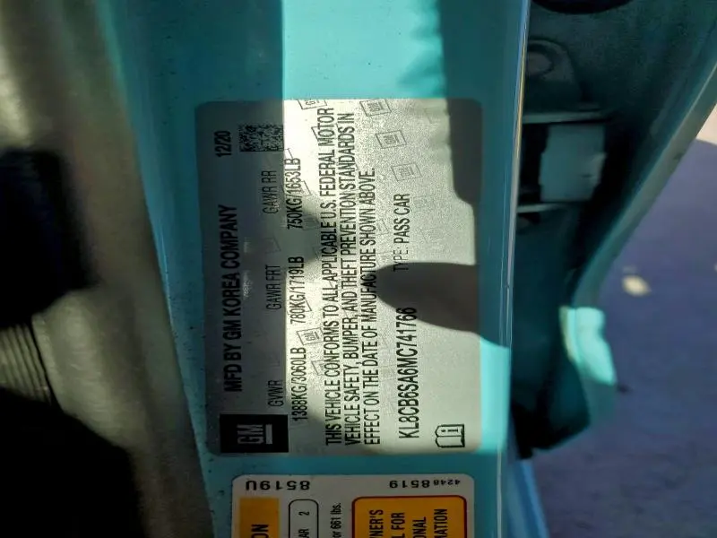 2021 CHEVROLET SPARK LS  