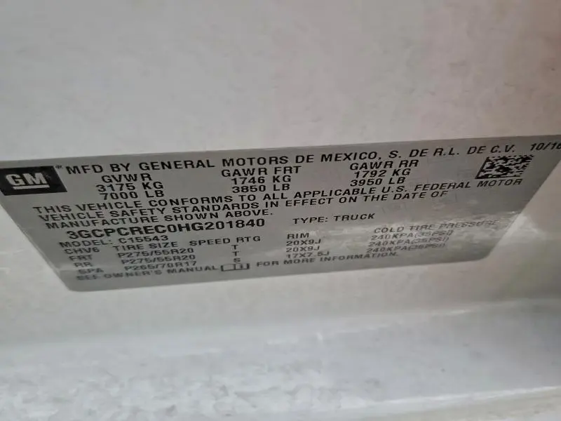 2017 CHEVROLET SILVERADO C1500 LT  