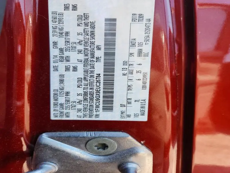 2014 FORD ESCAPE SE  