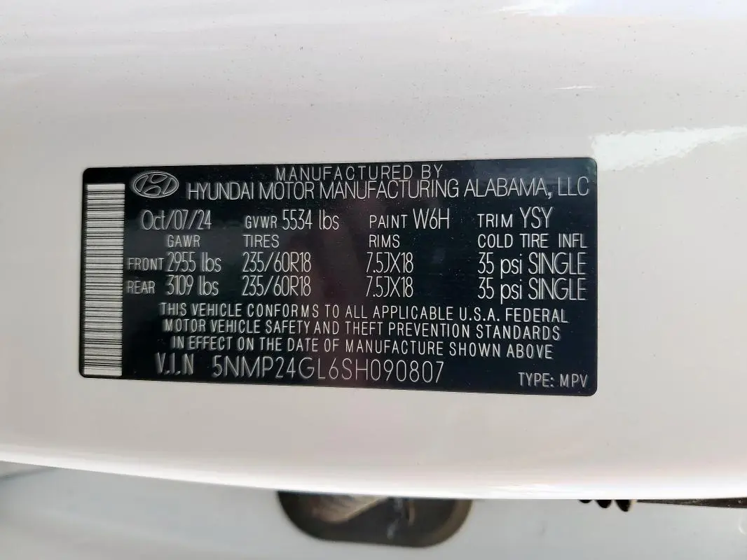 2025 HYUNDAI SANTA FE SEL  