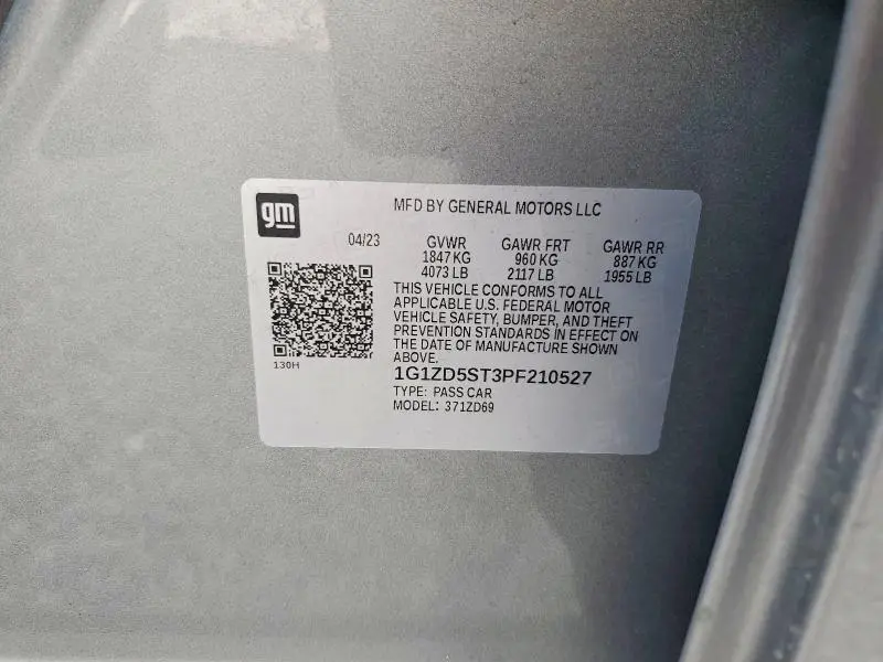 2023 CHEVROLET MALIBU LT  