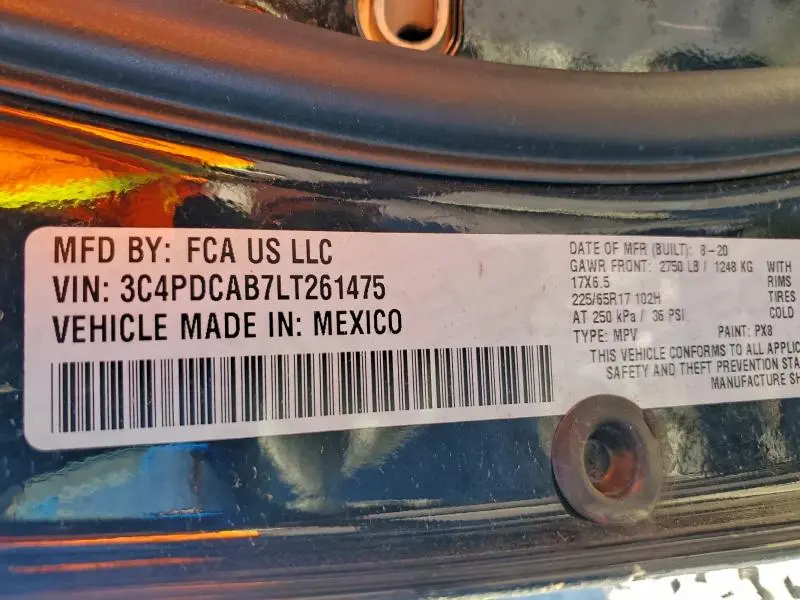 2020 DODGE JOURNEY SE  