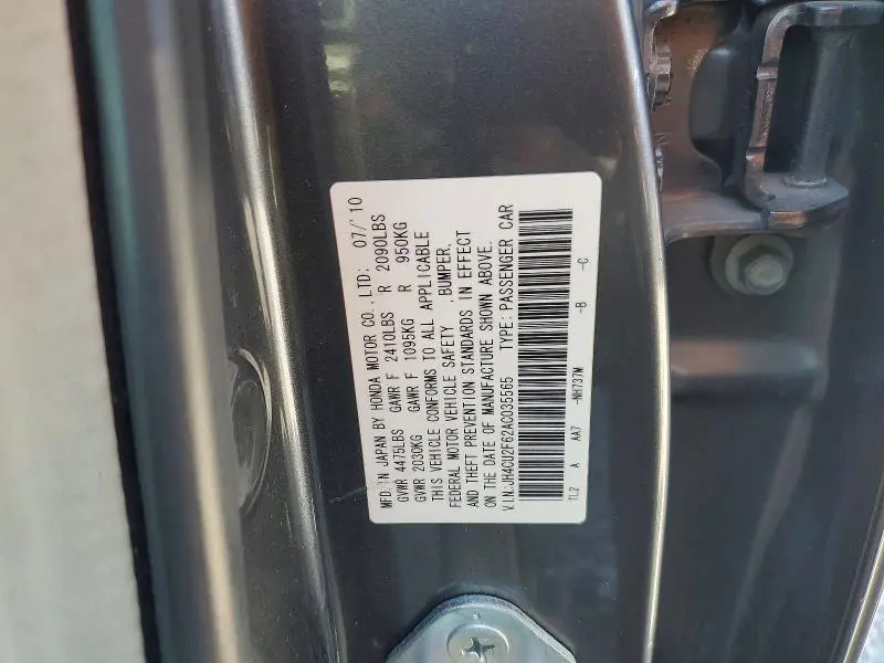 2010 ACURA TSX   