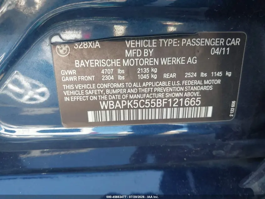 2011 BMW 328I XDRIVE