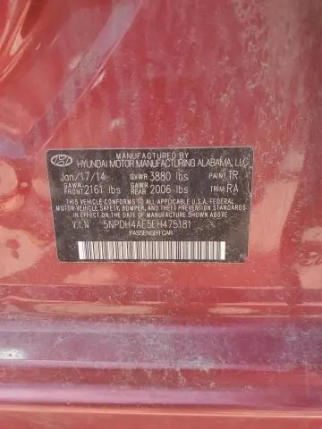 2014 HYUNDAI ELANTRA SE  