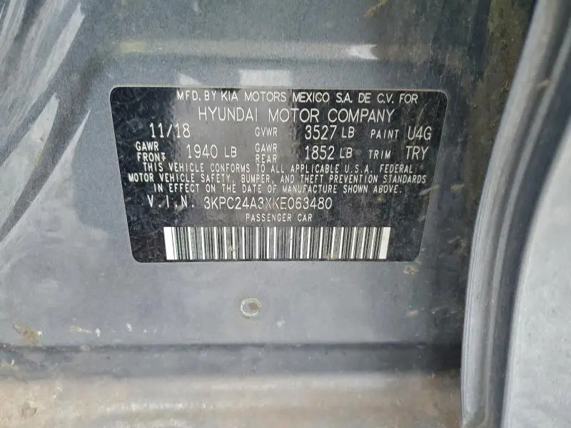 2019 HYUNDAI ACCENT SE  