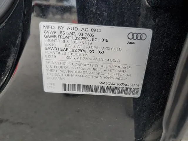 2015 AUDI Q5 TDI PREMIUM PLUS  