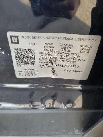 2020 CHEVROLET BLAZER 1LT  