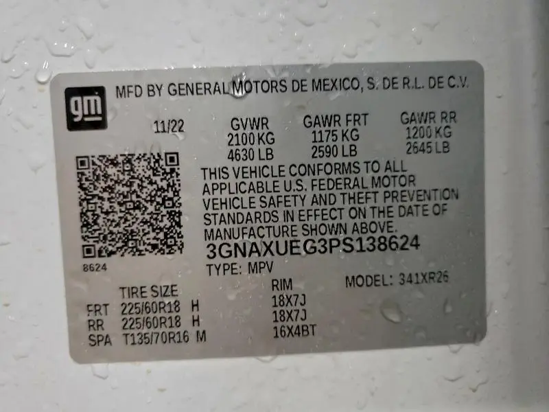 2023 CHEVROLET EQUINOX LT  