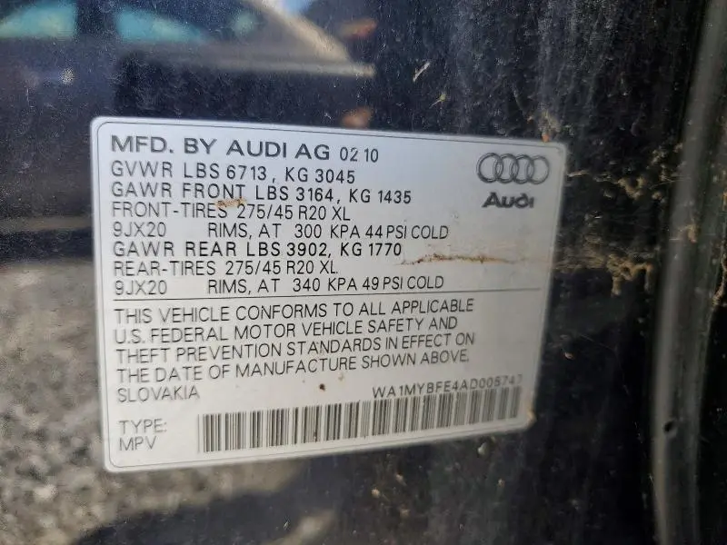 2011 AUDI Q7   