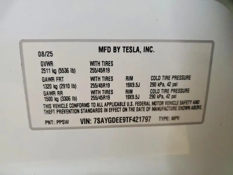 2026 TESL MODEL Y