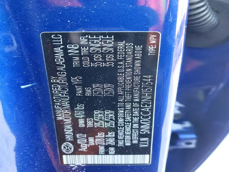2022 HYUNDAI TUCSON SEL  