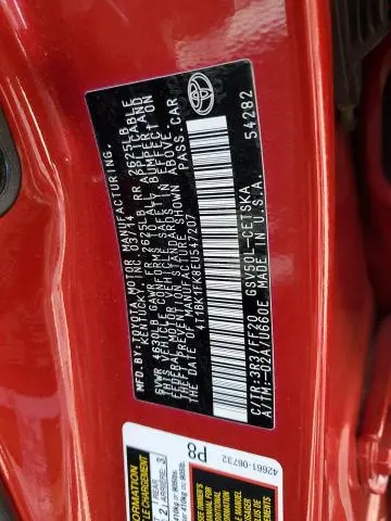 2014 TOYOTA CAMRY SE  