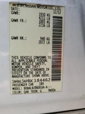 2013 NISSAN ALTIMA 2.5  