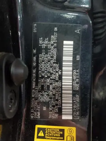 2014 TOYOTA HIGHLANDER LIMITED  