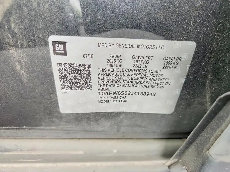 2018 CHEVROLET BOLT EV LT  