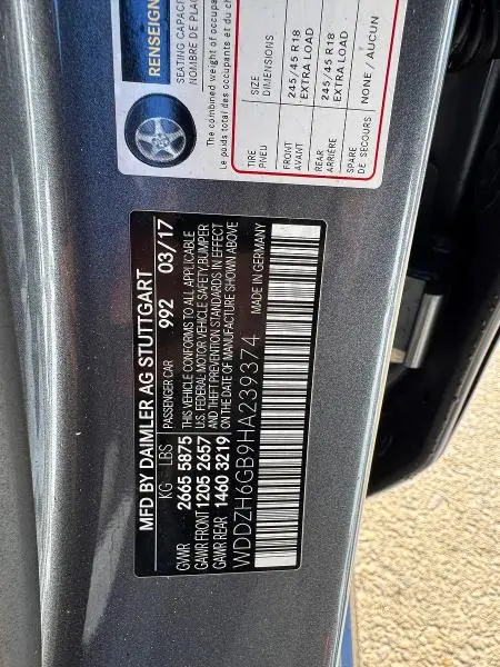 2017 MERCEDES-BENZ E 400 4MATIC  