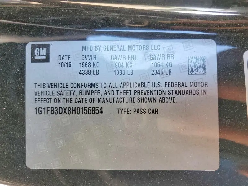 2017 CHEVROLET CAMARO LT  