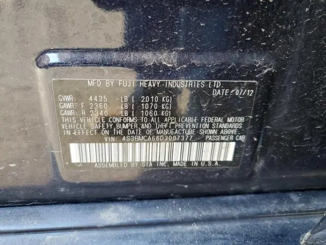 2013 SUBARU LEGACY 2.5I  