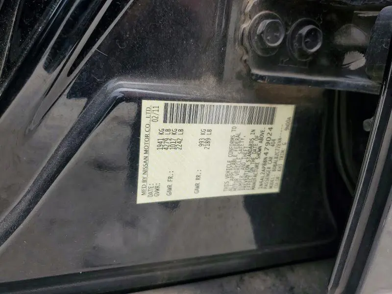 2011 NISSAN ALTIMA BASE  