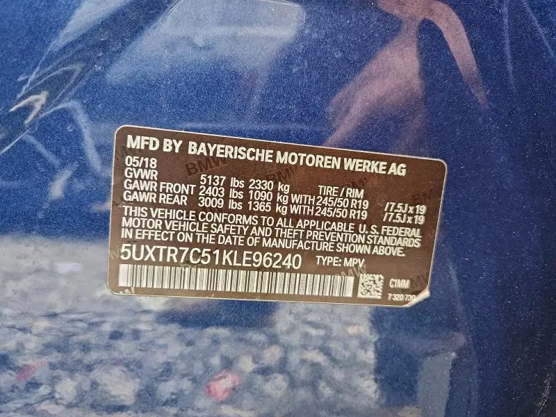 2019 BMW X3 SDRIVE30I  