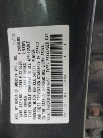 2014 HONDA ACCORD EXL  