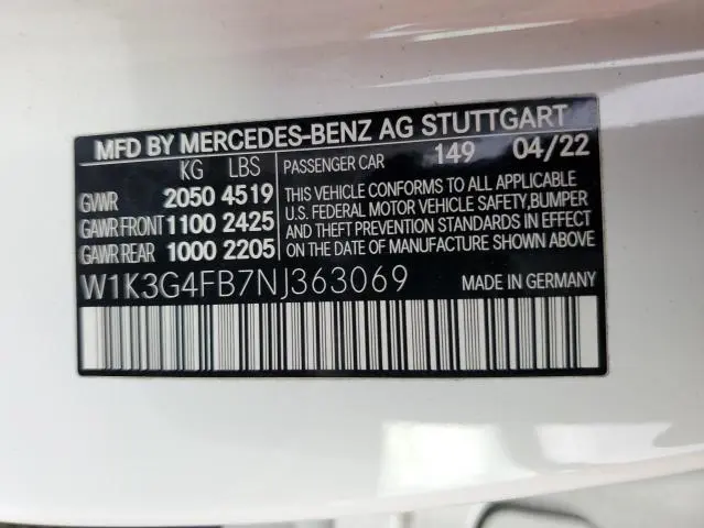 2022 MERCEDES-BENZ A 220 4MATIC  