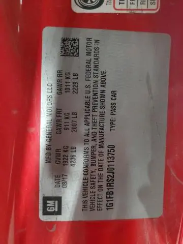 2018 CHEVROLET CAMARO LT  