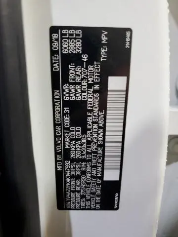 2019 VOLVO XC90 T6 MOMENTUM