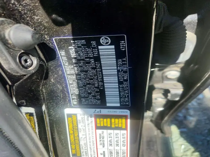 2012 TOYOTA CAMRY SE  