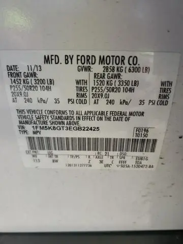 2014 FORD EXPLORER SPORT  